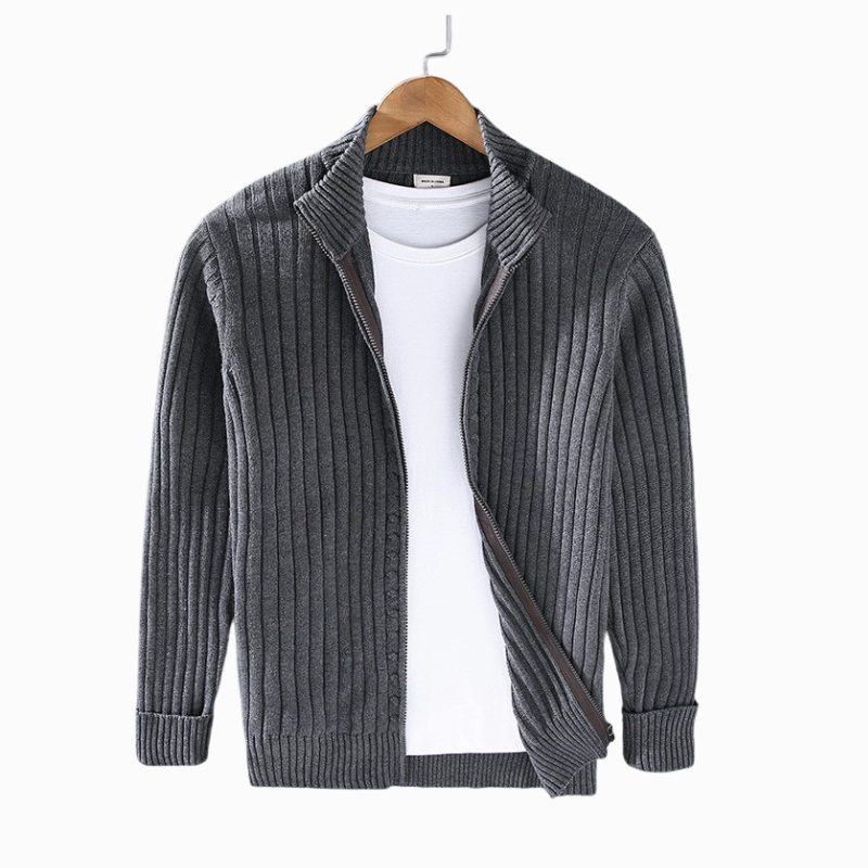 ZIPPER STICKAD TRÖJA
