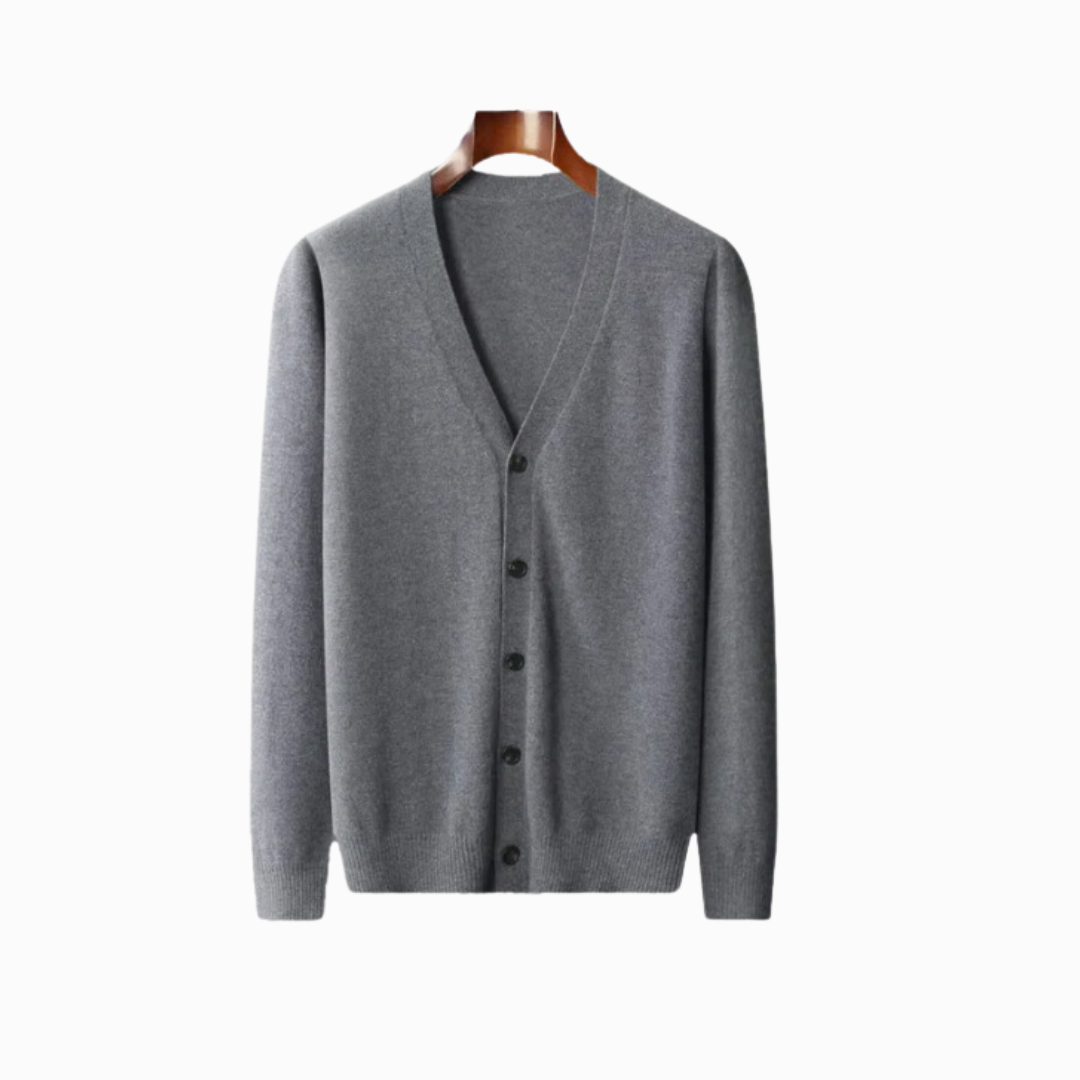 MÖRKGRÅ CARDIGAN