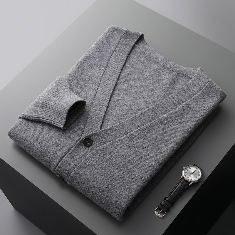 MÖRKGRÅ CARDIGAN